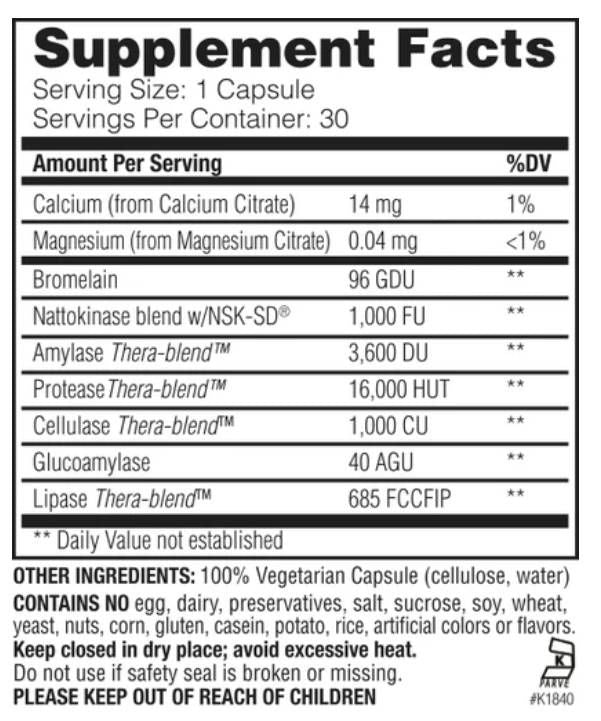 Natto-k | ΝΑΤΟΚΙΝΑΣΗ ΜΕ ΒΡΟΜΕΛΑΝΙ ΚΑΙ ΕΝΣΩΜΑ - 90 κάψουλες