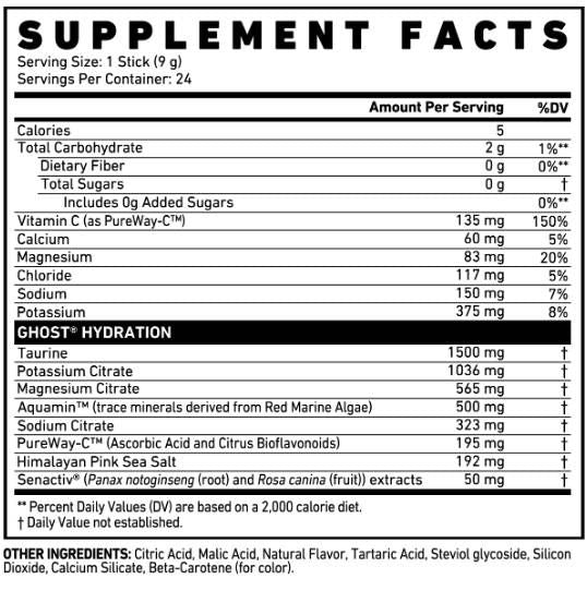 Ραβδιά ενυδάτωσης | με ηλεκτρολύτες+ - 24 x 9 γραμμάρια