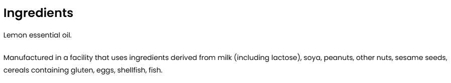 Λεμόνι αιθέριο έλαιο - 15 ml