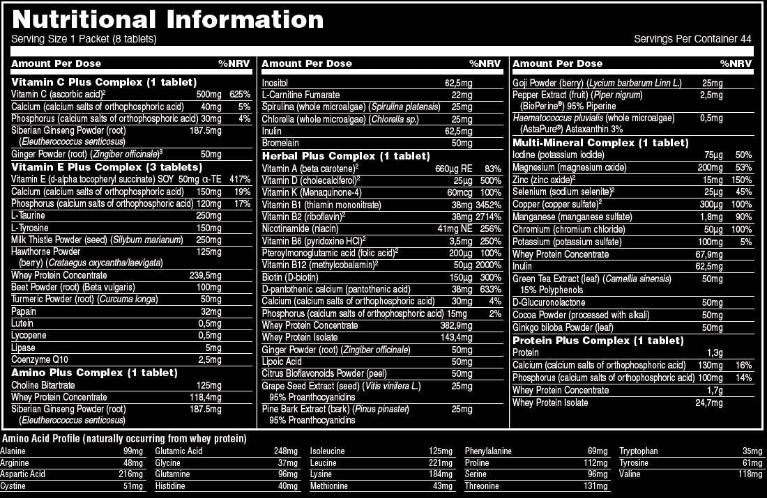 Animal Pak - 44 πακέτα