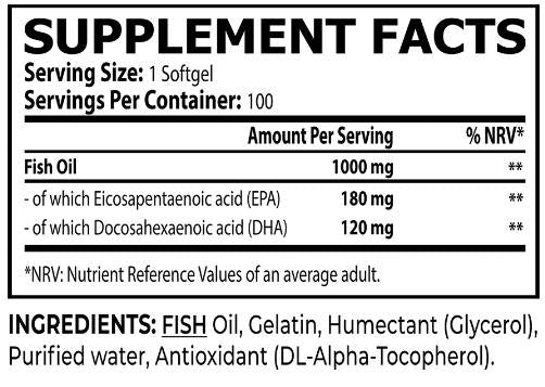 Ωμέγα -3 1000 mg - 100 softgels