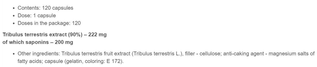 Tribusteron 90 - 120 κάψουλες