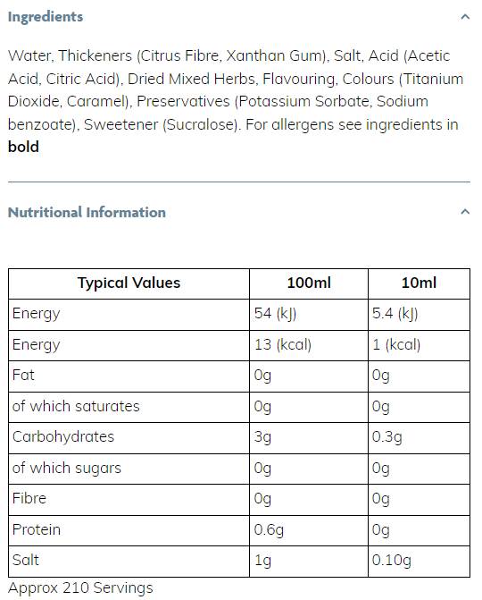Skinny σιρόπι | Σκόρδο και βότανο - 425 ml