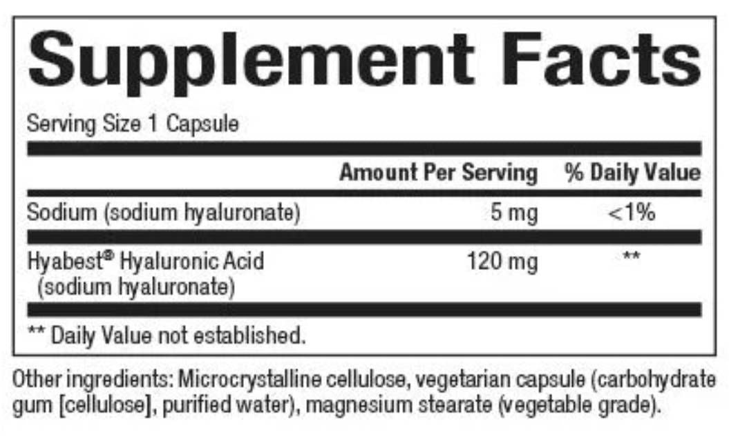 Vegan Hyaluronic Acid Hyappeal® 120 mg - 60 κάψουλες