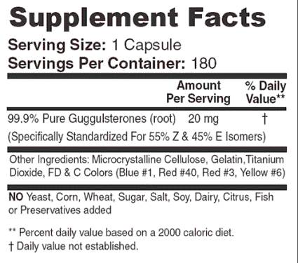T3/Guggulsterones - 180 κάψουλες
