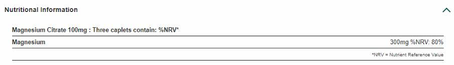 Κιτρικό μαγνήσιο 100 mg 100 δισκία