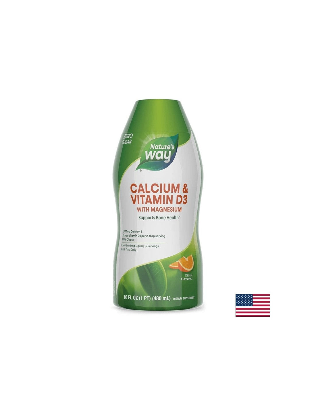 Ασβέστιο & βιταμίνη D3/ ασβέστιο και βιταμίνη D3 x 480 ml Nature