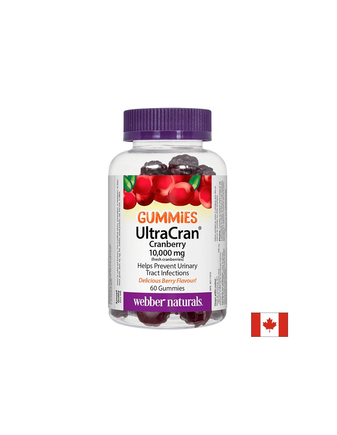 Ultracran Cranberry 10000 mg (Fresh Cranberries) - Κακκίνια, 60 δισκία ζελέ