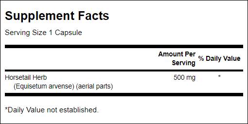 Αλογοουρά 500 mg - 90 κάψουλες