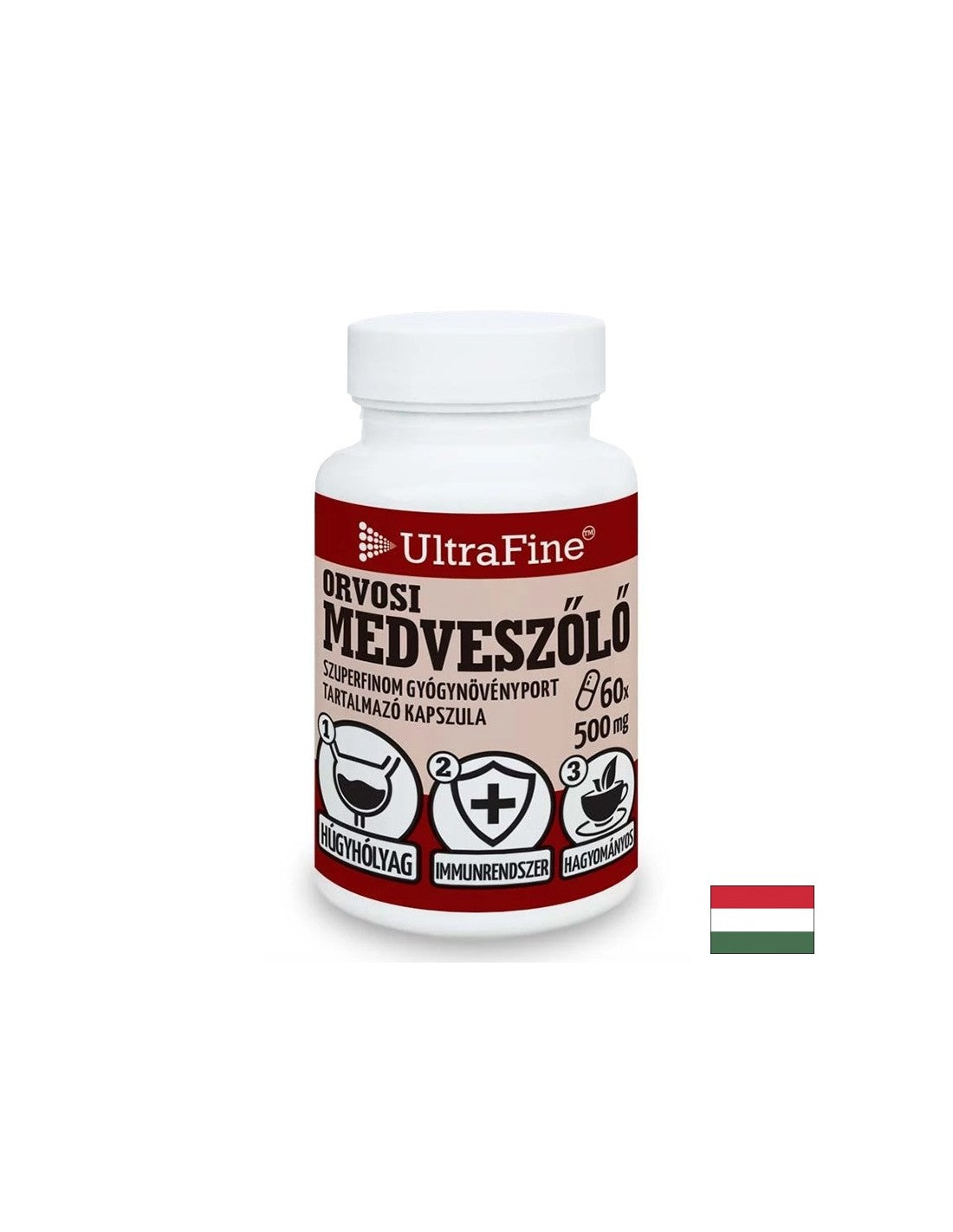 Urinary Health - Bearberry (φύλλο), 500 mg x 60 κάψουλες