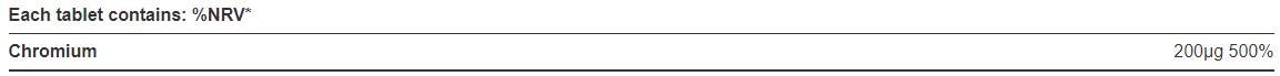 Chromium picolinate 200 mcg - 250 δισκία