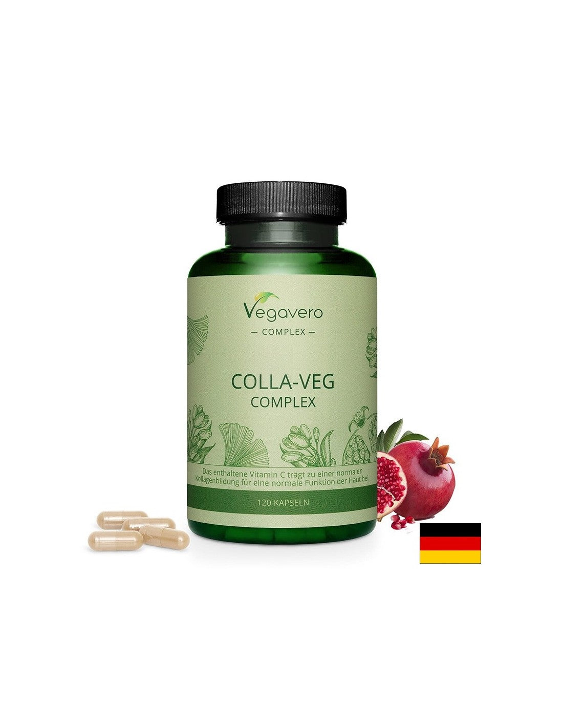 Σύμπλεγμα Vegan Κολλαγόνου - Colla-Veg Complex Σύμπλεγμα Vegan Κολλαγόνου, 120 κάψουλες <tc>Vegavero</tc>