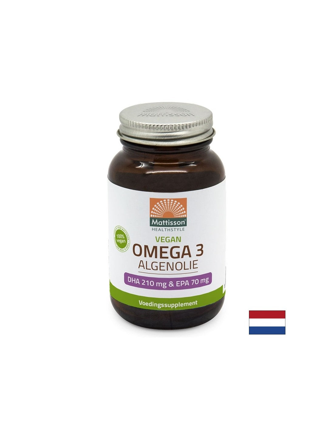 Vegan Omega-3 από φύκια, DHA 210 mg/ EPA 70 mg x 60 κάψουλες