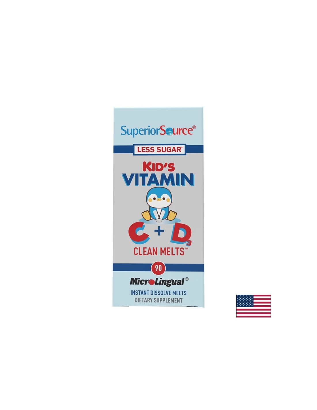 Βιταμίνες C + D - Φόρμουλα για παιδιά Παιδιά βιταμίνη C + D, 90 υπογλώσσια δισκία