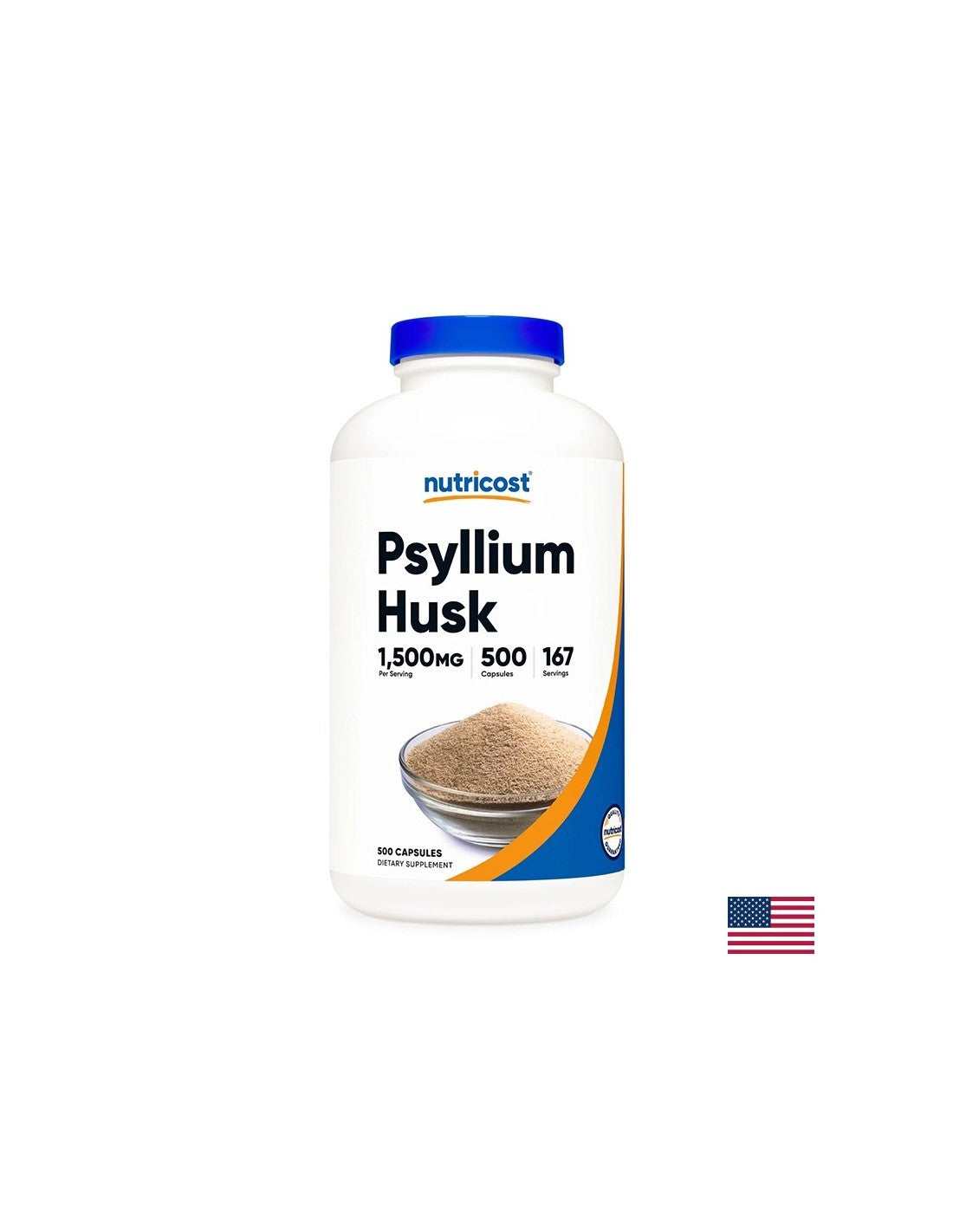 Δυσκοιλιότητα - psyllium (husk), 500 κάψουλες