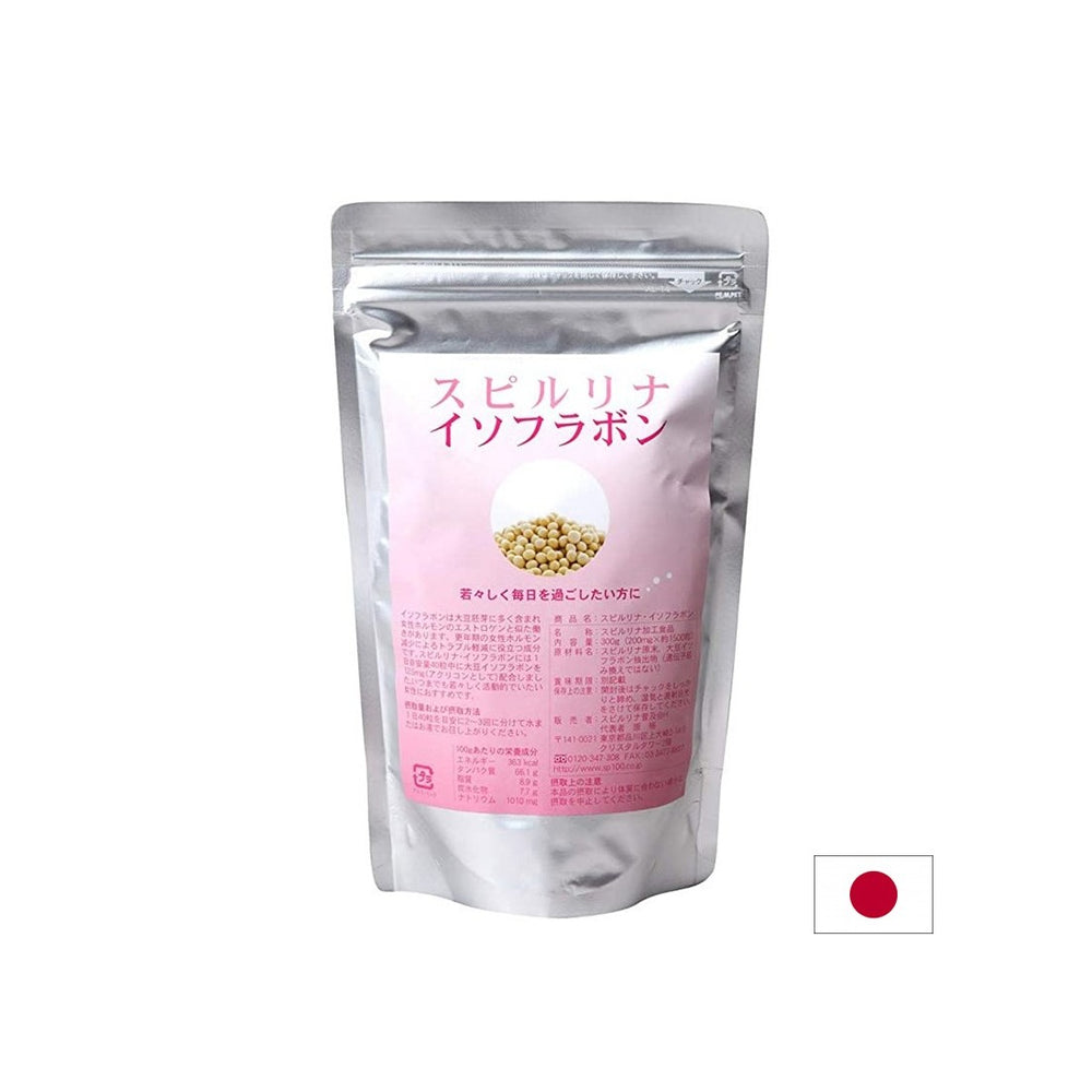 Ιαπωνικά Spirulina + Isoflavones - Υποστήριξη για την υγεία των γυναικών και την ορμονική ισορροπία, 1500 δισκία