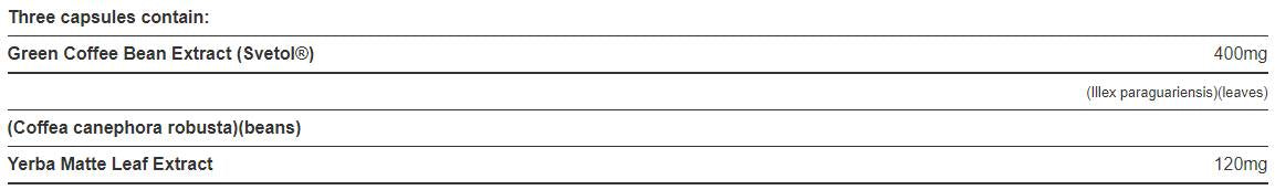 Πράσινο εκχύλισμα καφέ 400 mg/svetol - 42 κάψουλες