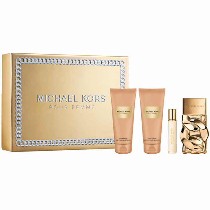 <tc>MICHAEL KORS</tc> Pour Femme Eau De Parfum Spray 100ml Σετ 4 Τεμάχια
