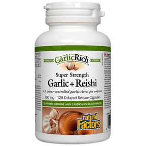 GarlicRich® Super Strength | Garlic Plus Reishi - 120 capsules - Nutra Best Europe