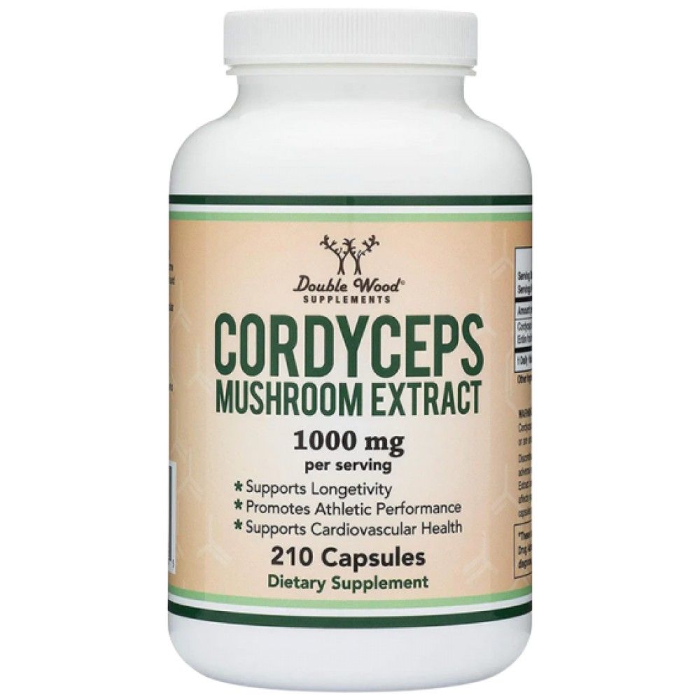 Εκχύλισμα μανιταριών Cordyceps 1000 mg - 210 κάψουλες