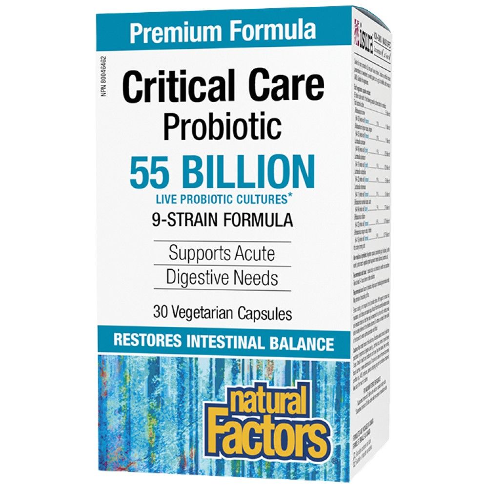 Critical Care Probiotic 55 δισεκατομμύρια ενεργά κύτταρα, 9 Formula Strain - 30 κάψουλες