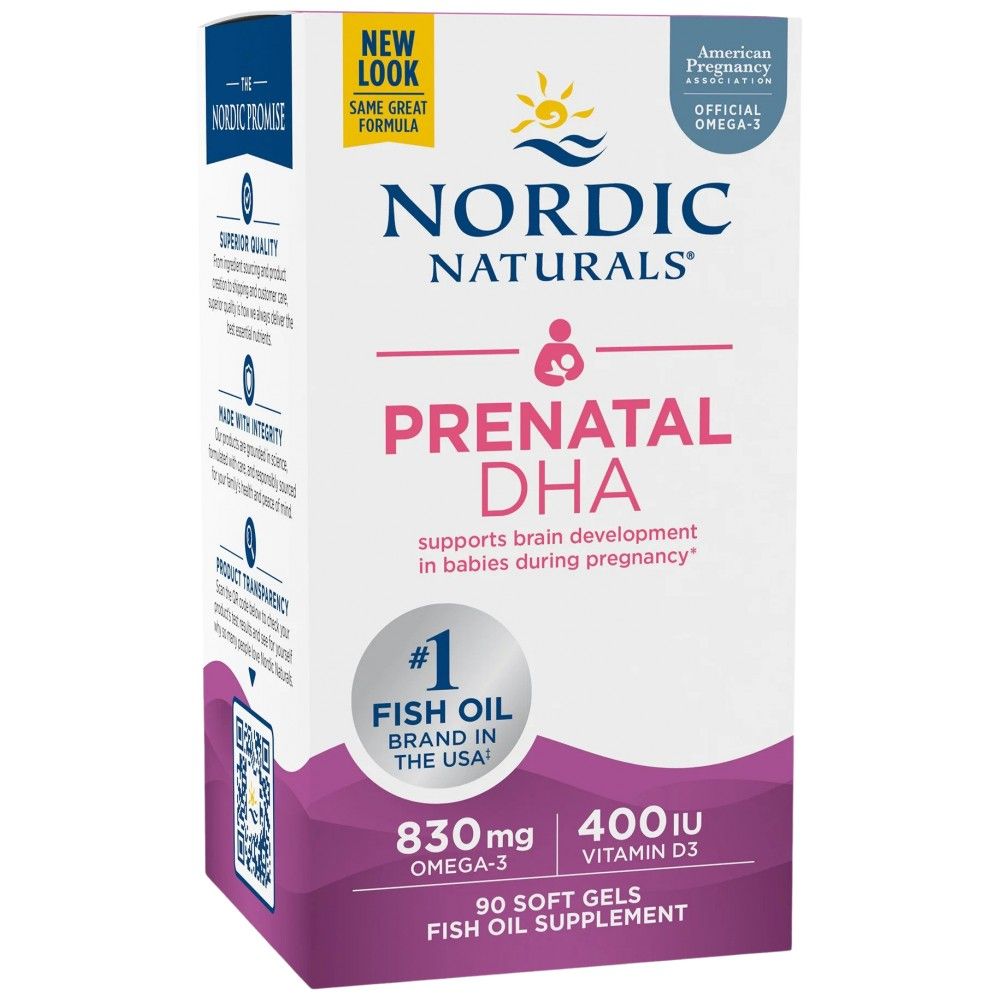 Προγεννητικό DHA 830 mg | Με 400 κάψουλες Gel IU D3 - 90