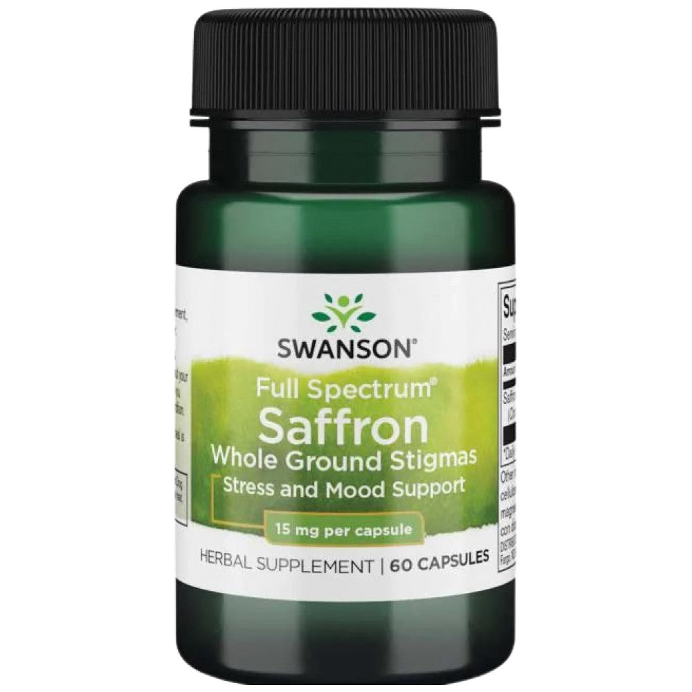 Πλήρες φάσμα Saffron 15 mg 60 κάψουλες