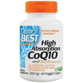 BEST CoQ10 with Bioperine 200 mg - 60 capsules - Nutra Best Europe