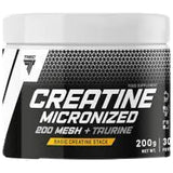 Μικρονισμένη κρεατίνη 200 Mesh + Taurine | Υψηλής ποιότητας κρεατίνη μονοϋδρική σκόνη - 200 γραμμάρια