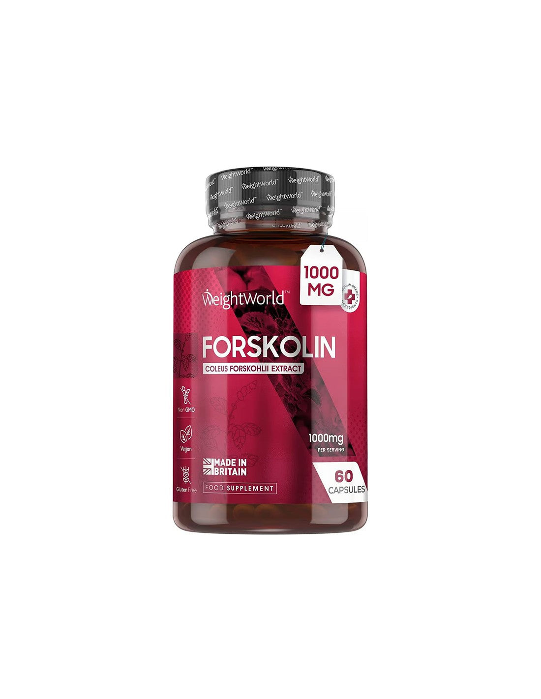 Υγιής απώλεια βάρους - Forskolin 1 g, 60 κάψουλες - Forskolin