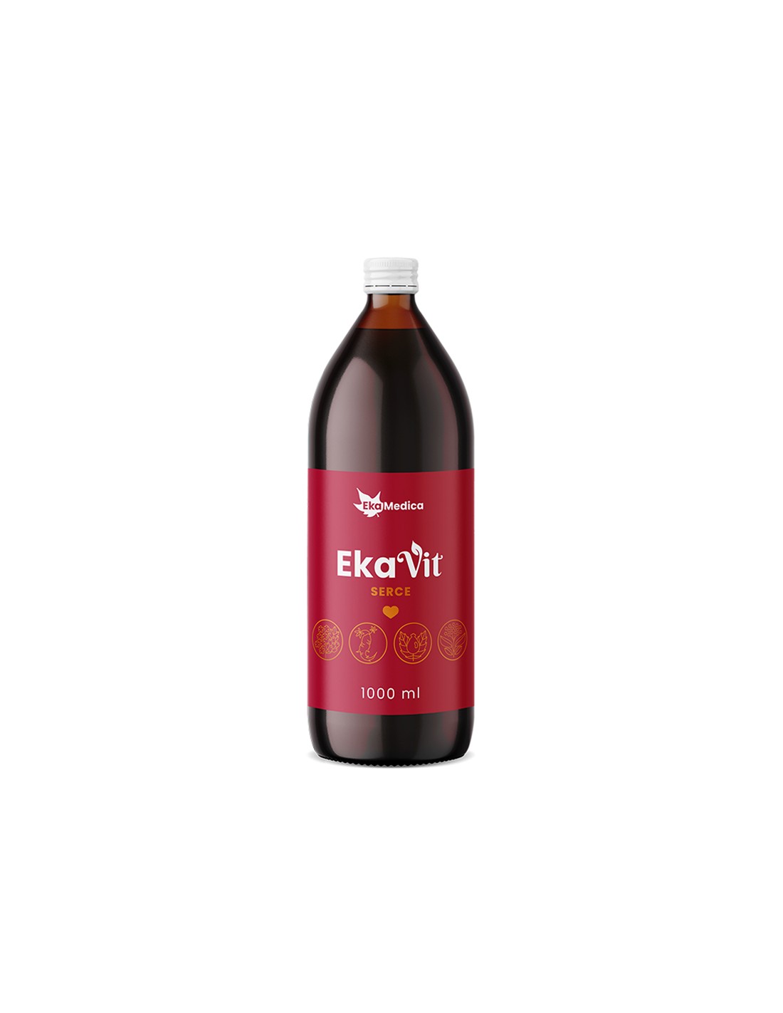 Heart Health Formula με Hawthorn, Rosehip και Ginseng, σιρόπι 1 L Ekamedica