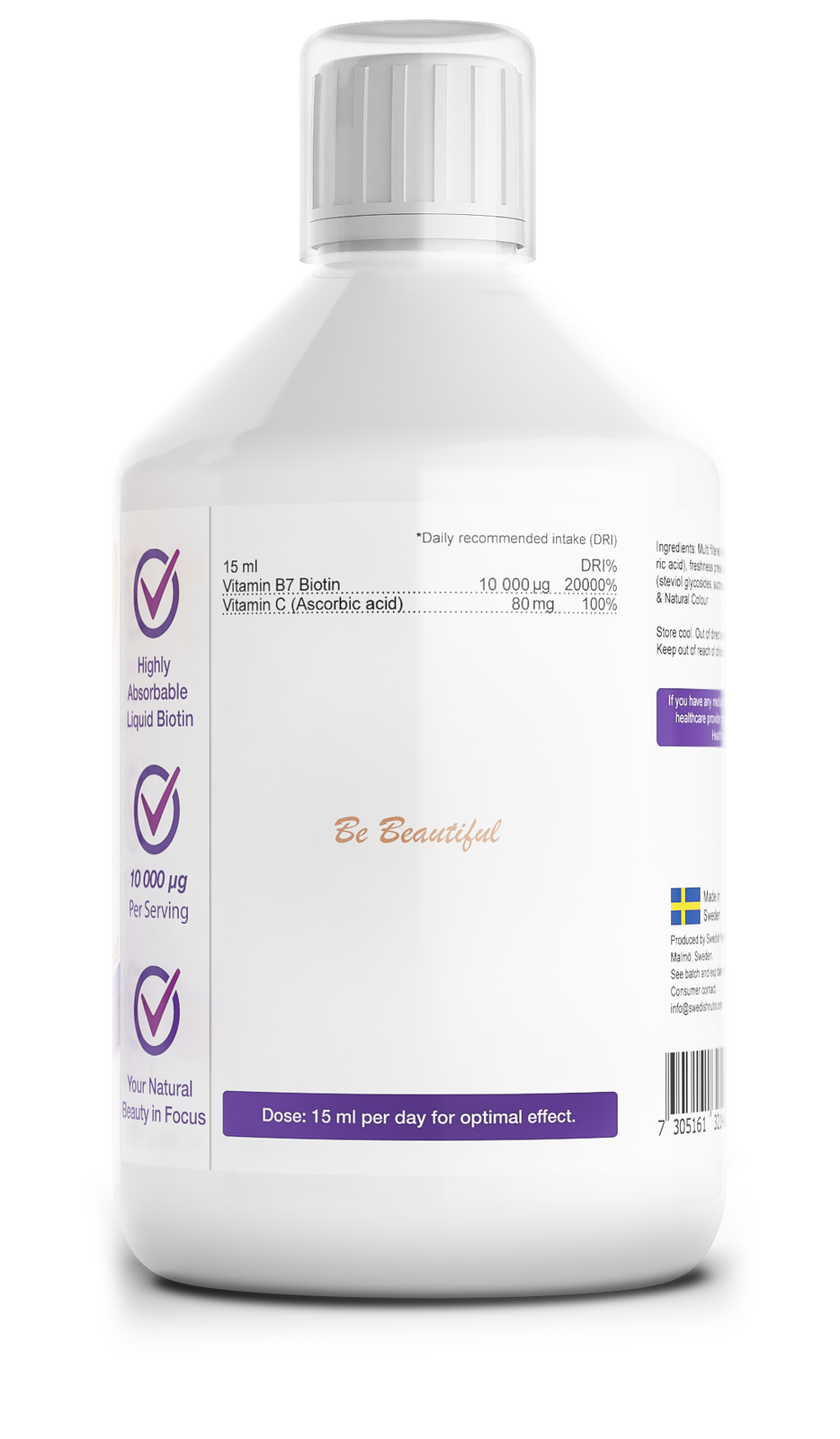 Υγρή βιοτίνη 10.000 mcg x 500 mL
