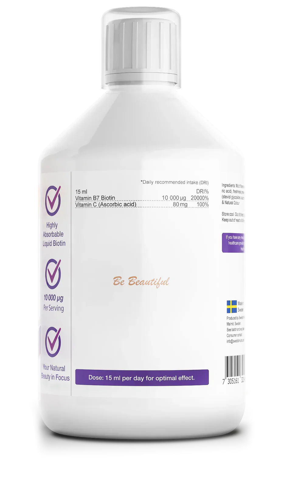 Υγρή βιοτίνη 10.000 mcg x 500 mL