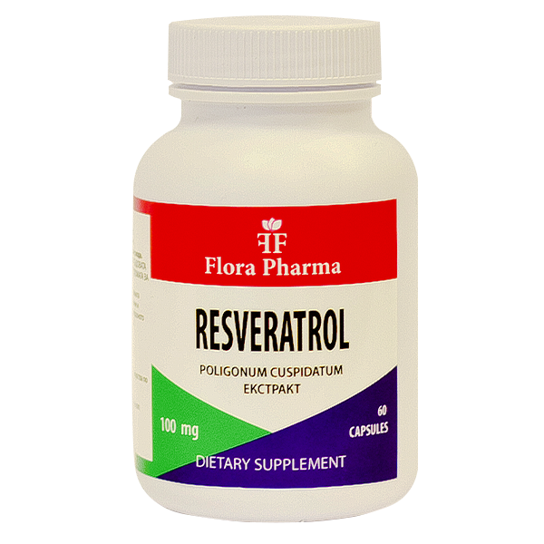 Resveratrol 100 mg/60 κάψουλες, 60 δόσεις/flora pharma