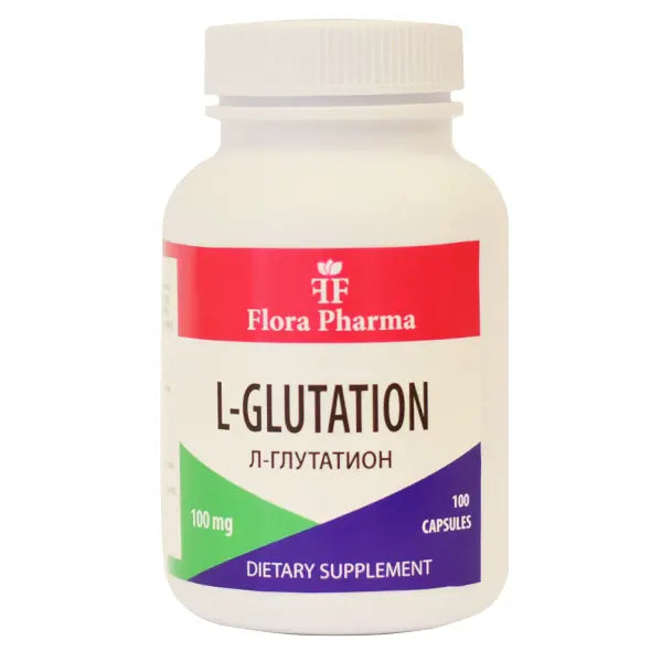 L-Glutathione 100 mg (γλουταθειόνη) /100 κάψουλες, 100 δόσεις) Flora Pharma