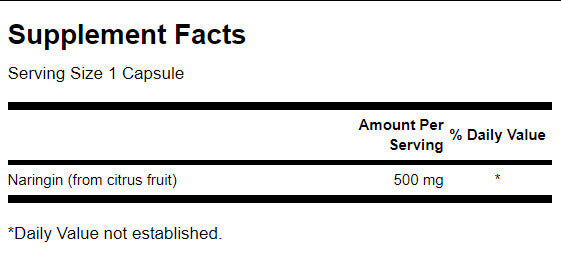 100% φυσικά naringin 500 mg - 60 κάψουλες