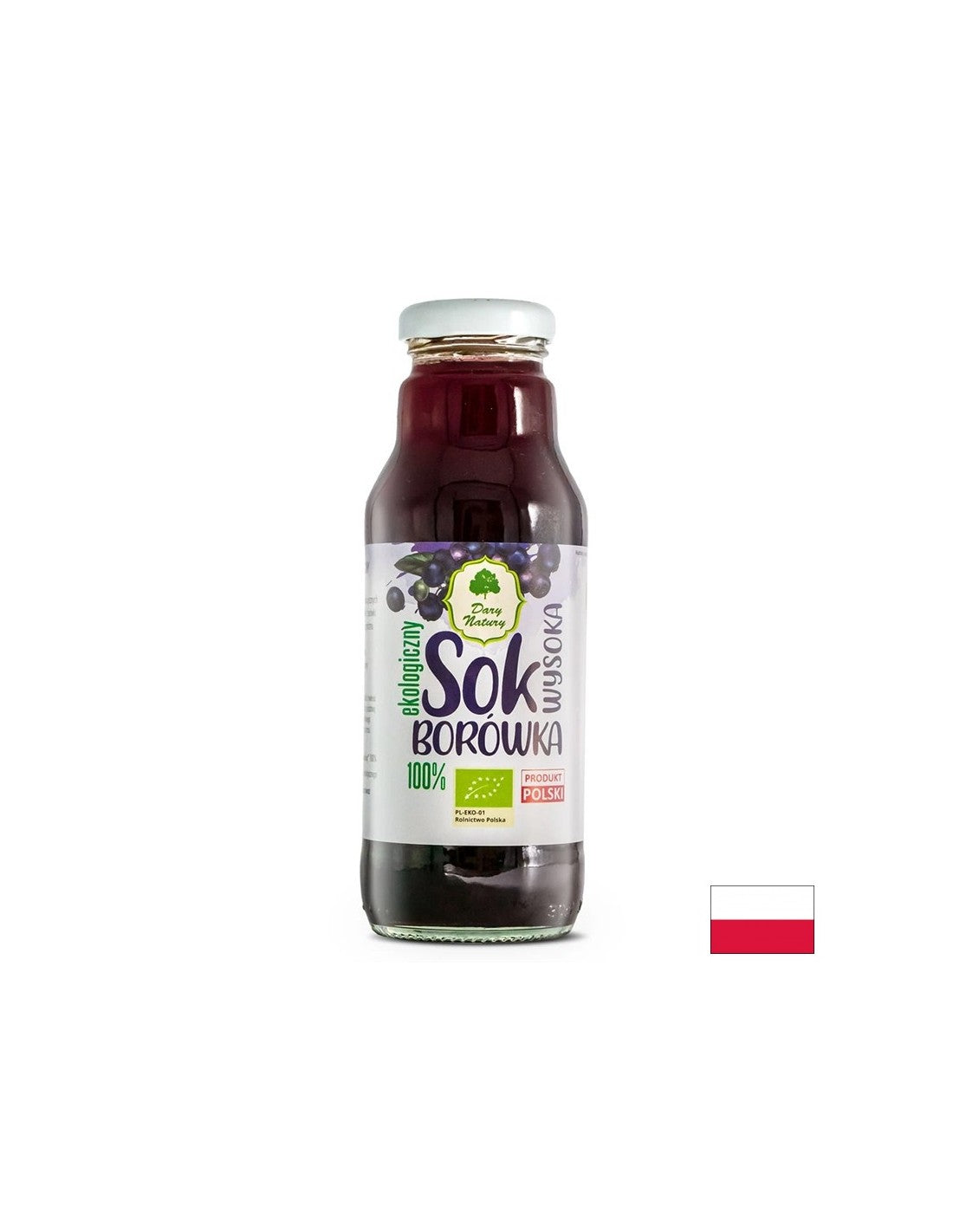 100% χυμός αμερικανικού μύρτιλου Bio, 270 ml <tc>Dary Natury</tc>