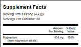 100% Pure Magnesium Citrate Powder - 227 грама - Feel You