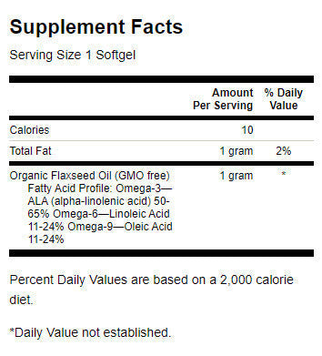 Flaxseed Oil 1000 mg - 100 Гел капсули - Feel You
