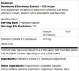Εκχύλισμα Sambucus Elderberry 575 mg 120 κάψουλες