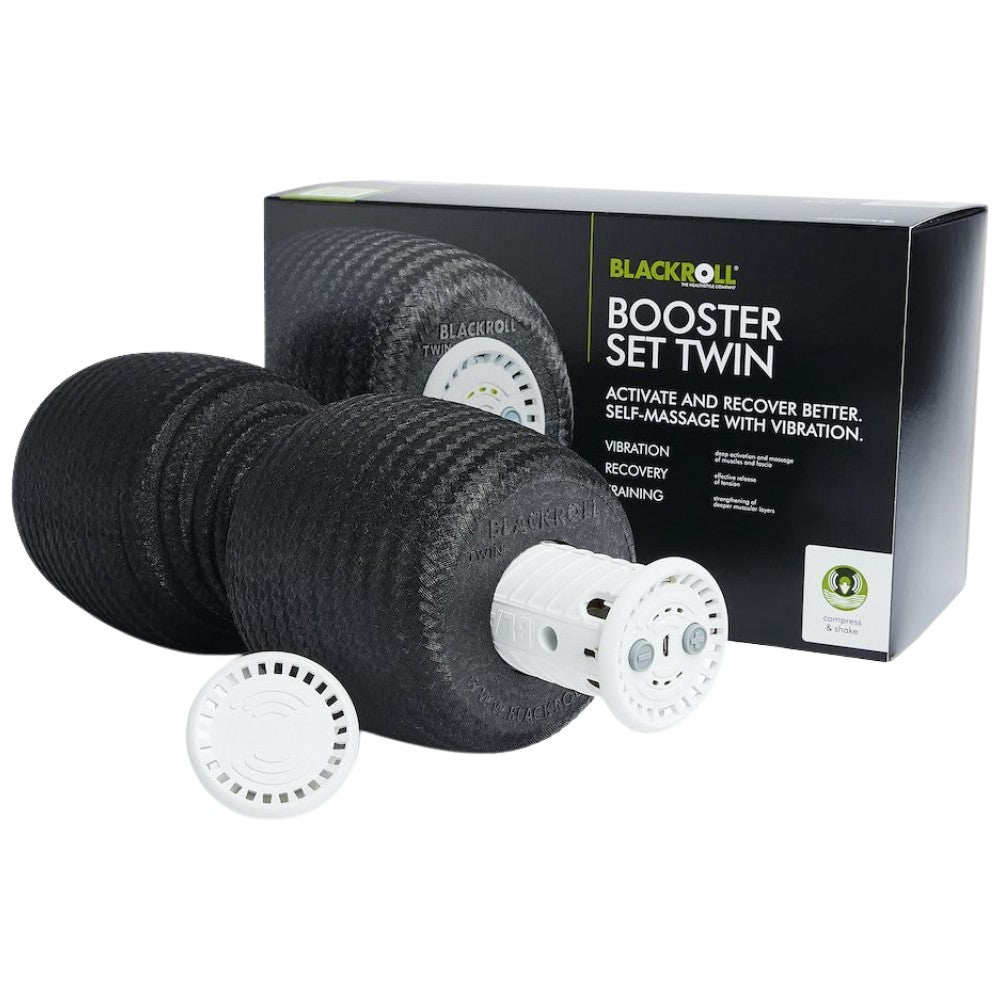 <tc>Blackroll</tc>® Booster Set Twin | Συνδυασμένος κύλινδρος αφρού με συσκευή μασάζ