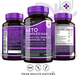 Keto Complex Max /120 κάψουλες, 60 δόσεις/ <tc>Nutravita</tc>