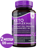 Keto Complex Max /120 κάψουλες, 60 δόσεις/ <tc>Nutravita</tc>