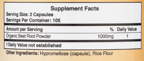 Ρίζα τεύτλων 1000 mg - 210 κάψουλες