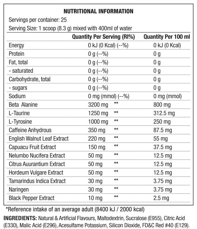 Κεφαλή | Caffeinated Formula - 207 γραμμάρια