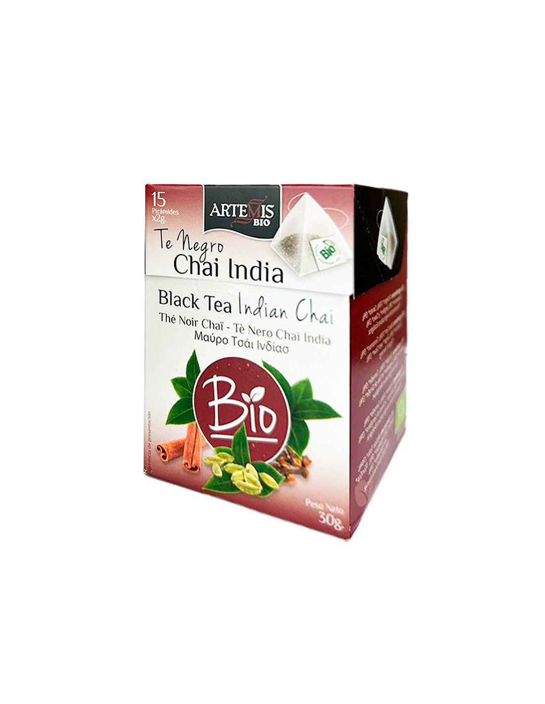 Black Tea India Bio, 15 σακούλες φίλτρων