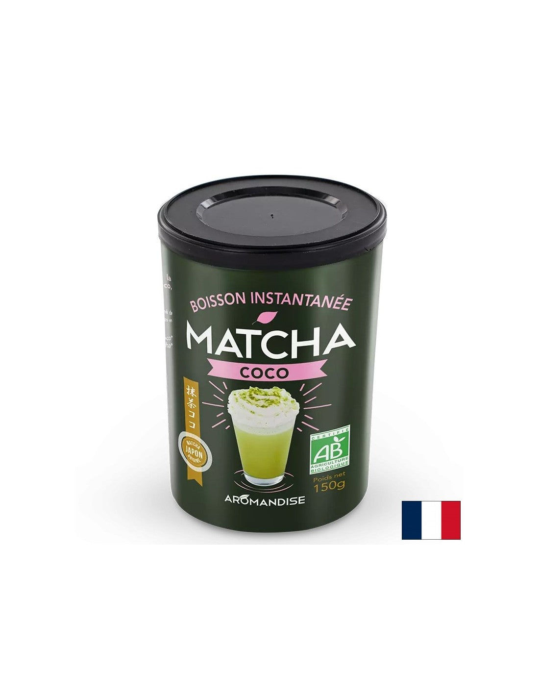 Matcha και γάλα καρύδας - τονωτικό ρόφημα, 150 g, σκόνη