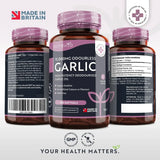 Σκόρδο (άοσμο) 15000 mg (12-18% αλικίνη) - 180 μαλακές κάψουλες