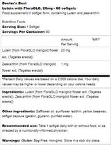 Λουτεΐνη 20 mg | Με Floraglo - 60 κάψουλες γέλης