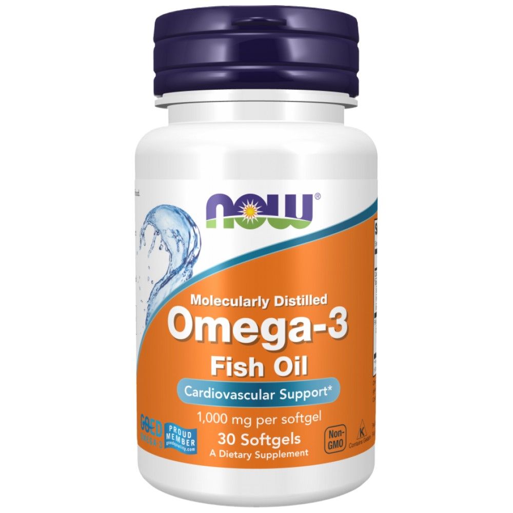 Ωμέγα 3 1000 mg/μοριακά αποσταγμένο - 500 κάψουλες πηκτής